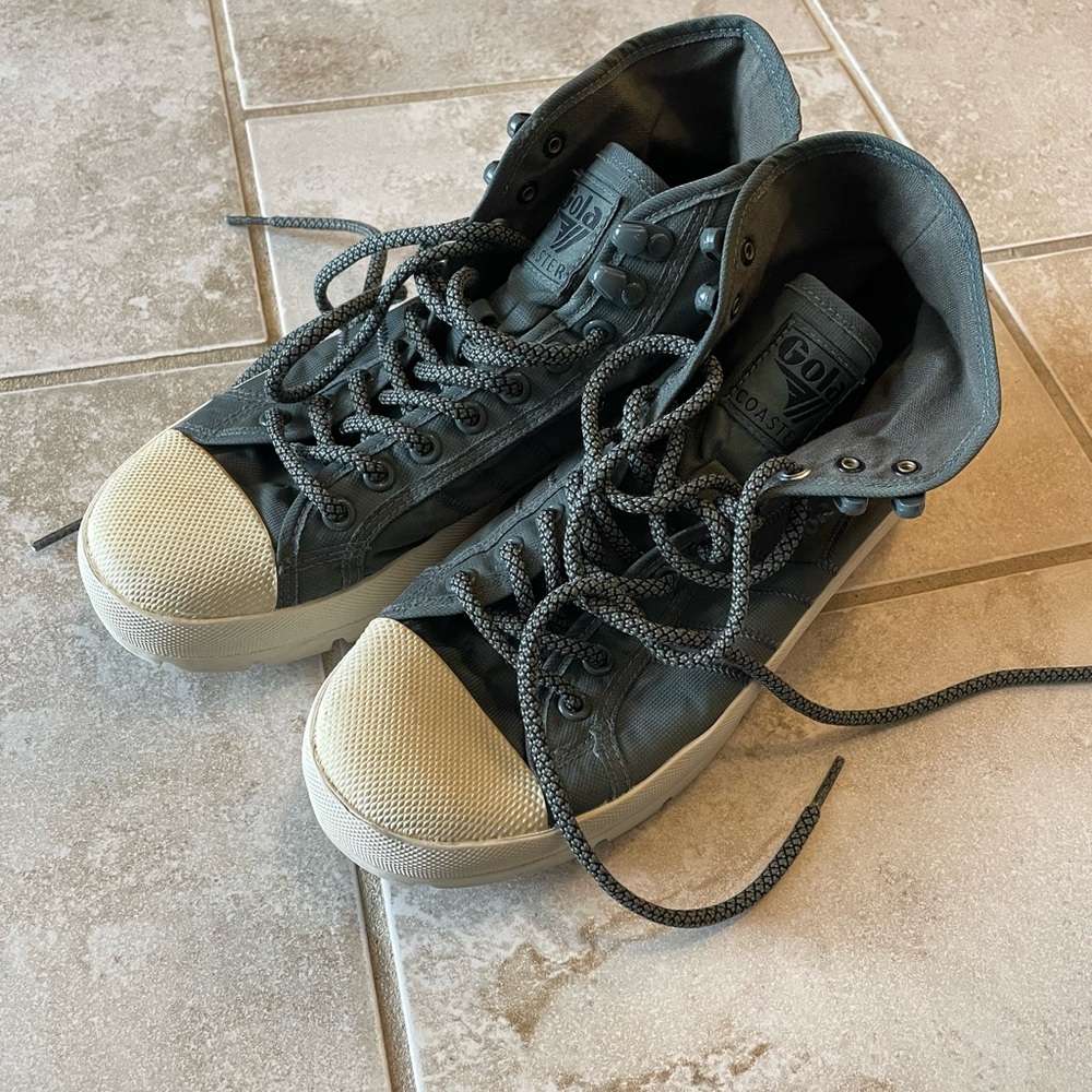 Gola Green - Gray High-Top Sneakers